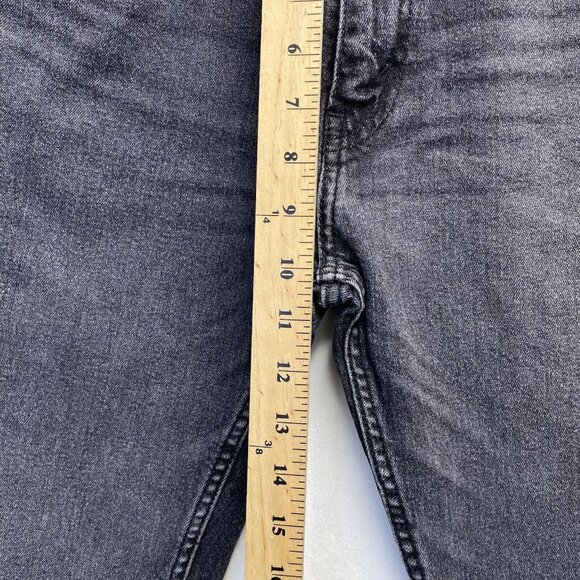 Levi's 505 Straight Leg Regular Fit Denim Jeans Men 30x32 Black Stretch Used - Picture 5 of 16